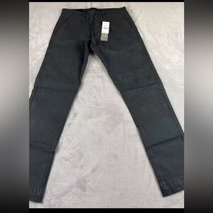 Jachs New York Mens Gray Slim Straight Fit mid rise pants size 28x30